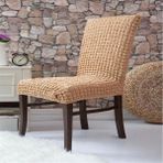 Furkan Ticaret Bürümcük Lastikli Esnek (6 Adet) Sandalye Kılıfı Sandalye Örtüsü - Taş - 45 x 45 x 60 cm