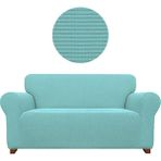 Furkan Ticaret Likrali Koltuk, Kanepe, Çekyat Örtüsü 3 Kişilik Koltuk Örtüsü Lastikli, Pitikare Desen - 180 x 230 cm - Mint