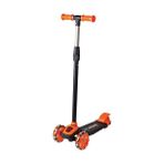 Furkan Toys Cool Wheels 3 Tekerlekli Scooter 5 - 7 Yaş İçin Yükseklik Ayarlı Turuncu Renk LED Işıklı