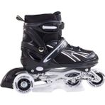 Furkan Toys F-Sports Ayarlabilir 2+2 Işıklı Metal Siyah Alıştırma Pateni