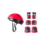Furkan Toys Kask Dizlik Dirseklik Koruyucu Set Kırmızı