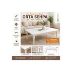 FURKAN YÜKSEK MOBİLYA LAKE BOYALI MDF ORTA SEHPA