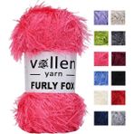 Furly Fox El Örgü Ipi Hırka Kazak Ipliği,tuylu Ip,pelus Ip,sakalli Ip,battaniye Ipi,paspas Ipi,gri - Pembe