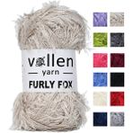 Furly Fox El Örgü Ipi Hırka Kazak Ipliği,tuylu Ip,pelus Ip,sakalli Ip,battaniye Ipi,paspas Ipi,gri - Taş