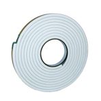 FURNDIY Pencere İzolasyon Bandı, Köpük Yalıtım Bandı, 5 mt x 15 mm Kapı ve Pencere için İzolasyon Fitil Conta, Ses ve Toz Geçirmez Kapı Contası, Yalıtım Bandı, Isı Koruyucu Bant Conta (Beyaz)