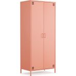 Furni 24 Pera Metal Elbise Dolabı, Soyunma Dolabı, Iki Kapılı, 80,50 x 50 x 189,50 cm - Turuncu
