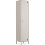 Furni 24 Pera Metal Elbise Dolabı, Soyunma Dolabı, Tek Kapılı, 41,50 x 40 x 189,50 cm - Bej