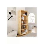 Furni24 Kitaplık, Dosya Dolabı, Malzeme Rafı 190x80x40 Cm Safir Meşe
