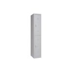 Furni24 Metal Elbise Dolabı, Kilitlenebilir Dolap, Soyunma Dolabı, Elbise Dolabı, 2 Bölmeli Dolap