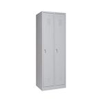 Furni24 Metal Soyunma Dolabı 60x50x180cm, Elbise Dolabı, Kilitlenebilir Dolap, 2 Kapılı Dolap