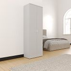 Furni24 Temizlik Malzemeleri Dolabı, Ahşap Gardırop, Elbise Dolabı, Çok Amaçlı Dolap, 60x34x180cm