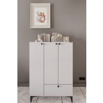 Furniqo GG-1 Bebek Gardırobu, Genç Odası Gardırobu, Çocuk Dolabı, Beyaz