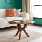 Furnirem Yuvarlak Orta Sehpa - 74 cm - ceviz