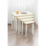 Fursim Serisi 1. Sınıf MDF ve Lake Boyalı Avangart 4’lü Zigon Sehpa Takımı PRA-11929026-557665