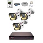 Fury 15 Warm Led Ip Güvenlik Kamera Seti 3 Kameralı Sesli 4Mp Gece Renkli Su Geçirmez 1403S 320Gb