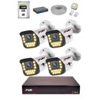 Fury 15 Warm Led Ip Güvenlik Kamera Seti 4 Kameralı Sesli 4Mp Gece Renkli Su Geçirmez 1403S 320Gb