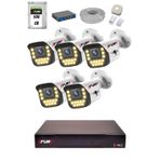 Fury 15 Warm Led Ip Güvenlik Kamera Seti 5 Kameralı Sesli 4Mp Gece Renkli Su Geçirmez 1403S 500Gb