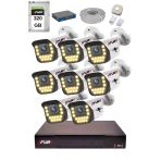 Fury 15 Warm Led Ip Güvenlik Kamera Seti 8 Kameralı Sesli 4Mp Gece Renkli Su Geçirmez 1403S 320Gb