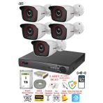 Fury 2236 5 Kameralı 5MP 3.6 mm Lens 2MP Görüntü 1TB 36 Led Gece Görüşlü FHD Güvenlik Kamerası
