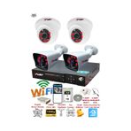 Fury 251412 4 Kameralı 5MP 3.6 mm Lens 2MP Görüntü 1TB 6 Atom Led Gece Görüşlü Full HD Güvenlik Kamerası
