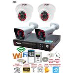 Fury 251412 4 Kameralı 5MP 3.6 mm Lens 2MP Görüntü 320GB 6 Atom LED Gece Görüşlü Full HD Güvenlik Kamerası