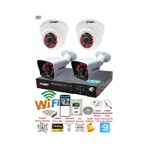Fury 251412 4 Kameralı 5MP 3.6 mm Lens 2MP Görüntü 500GB 6 Atom Led Gece Görüşlü Full HD Güvenlik Kamerası
