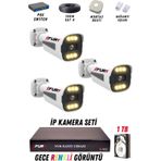 FURY 3 Kameralı Ip Güvenlik Kamerası Seti 4mp Gece Renkli Su Geçirmez 1506 1TB