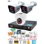 Fury 5525DI 3 Kameralı 5MP 3.6 mm Lens 2MP Görüntü 1TB 6 Atom Led Gece Görüşlü Full HD Güvenlik Kamera