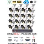 Fury Ip Güvenlik Kamera Seti 16 Kameralı Sesli 4mp Gece Renkli Su Geçirmez IP5515S 1tb - Beyaz