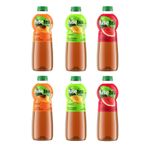 Fuse Tea Soğuk Çay, Karma Paket, Şeftali-Mango Ananas-Karpuz Aromalı, 1L, 6'lı