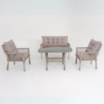 Fusion Ikili Rattan Bahçe Oturma Grubu | Rehome - Standart - Kahverengi