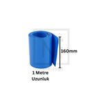 Fusion Tech Shrink Isıyla Daralan Makaron - 160mm Genişlik x 1 Metre Uzunluk - Mavi