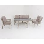 Fusion Üçlü Rattan Bahçe Oturma Grubu | Rehome - Dikdörtgen - 1