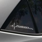 Fusion Yan Cam Sticker Oto Kapı Çıkartma Tuning oto 20 cm x 7 cm yazı 171