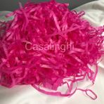 Fuşya Kırpık Pelür Kağıt Kırpıntısı Dark Pink Hediye Kutusu Dolgu Malzemesi Ambalaj Kağıdı Süsleme - 50 gram
