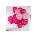 Fuşya - Pembe Karışık Metalik Balon 70 adet + 5 mt balon zinciri