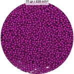 Fuşya Renk 4 Mm Yaklaşık 220 Adet/20 Gram Cam Boncuk Oya Yazma Bileklik Ve Kolye
