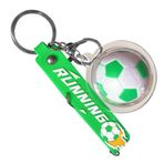 Futbol Anahtarlık - Küçük Spor Top Süsü, Sırt Çantası Aksesuarı, Çanta Tılsımı, Erkek Kız Çocuk Spor Aşığı için Asılabilir Dekorasyon, yeşil, Refer to description