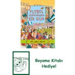 Futbol Stadyumunda Bir Gün + Boyama Kitabı