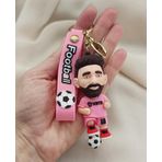 Futbolcu 3D Figür Futbol Yıldızı Anahtarlık Çanta Araba Süsü