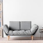 Futon Nina Gri İkili Kanepe