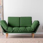 Futon Nina Yeşil İkili Kanepe