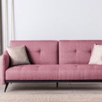 Futon Ron Pembe Üçlü Kanepe