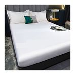 Futon yatak, lüks ipek çarşaf seti, saten lastikli çarşaf, elastik yatak koruyucu kılıflı ve suni ipek nevresim takımı, tek kişilik/çift/kraliçe/kral boy,