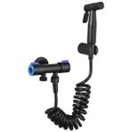 Future Star Ula Siyah Paslanmaz Çelik Tuvalet Bide Musluğu Taşınabilir Bide Püskürtücü Banyo Shattaf Tek Soğuk Valf Jet Seti Hijyenik Duş (Yurt Dışından) - no