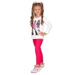 FUTURO FASHION Moda Tam Boy Pamuk Kızlar Tayt Çocuklar için Düz Pantolon Pembe Tozluklar Yaş 5