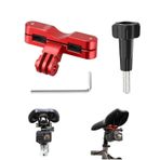 Fututech Hareket Kamerası Bisiklet Koltuğu Braketi Gopro 13/12/11/10/9 için Sele Braketi DJI Osmo Action 5Pro/4/3 Insta360 Ace Pro 2/Pro Aksesuarları için (Kırmızı)
