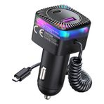 Fututech PD Max 100W Çakmak Şarj Cihazı 3 Portlu Hızlı Şarj Cihazı iPhone USB Tip-C Araç Şarj Cihazı Samsung Huawei Xiaomi iPad Anahtarı için