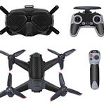 Fututech PVC Çıkartma DJI FPV Combo Drone Gözlükleri Uzaktan Kumanda Çubuğu (Siyah Tane)