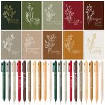 Fuutreo 60 Pcs Christian Gift Notebooks Bible Verse Prayer Journals Religious Inspirational Notebook Scripture Sunday School Mini Pocket Notepad Bible Ballpoint Pen Christian Gifts (Joyous Colors)